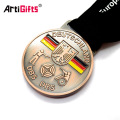 Personalised Paint Antique Bronze Germany Sport Day Medal